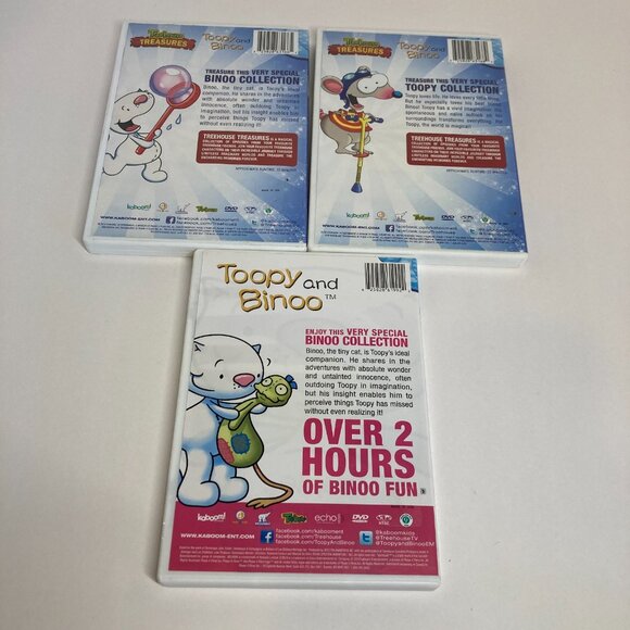 Toopy and Binoo Collection Lot of 3 DVD Treehouse Treasures - Picture 2 of 6